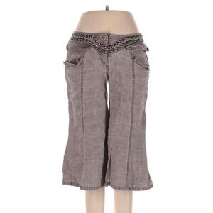 sass & bide grey studded low rise capri pants